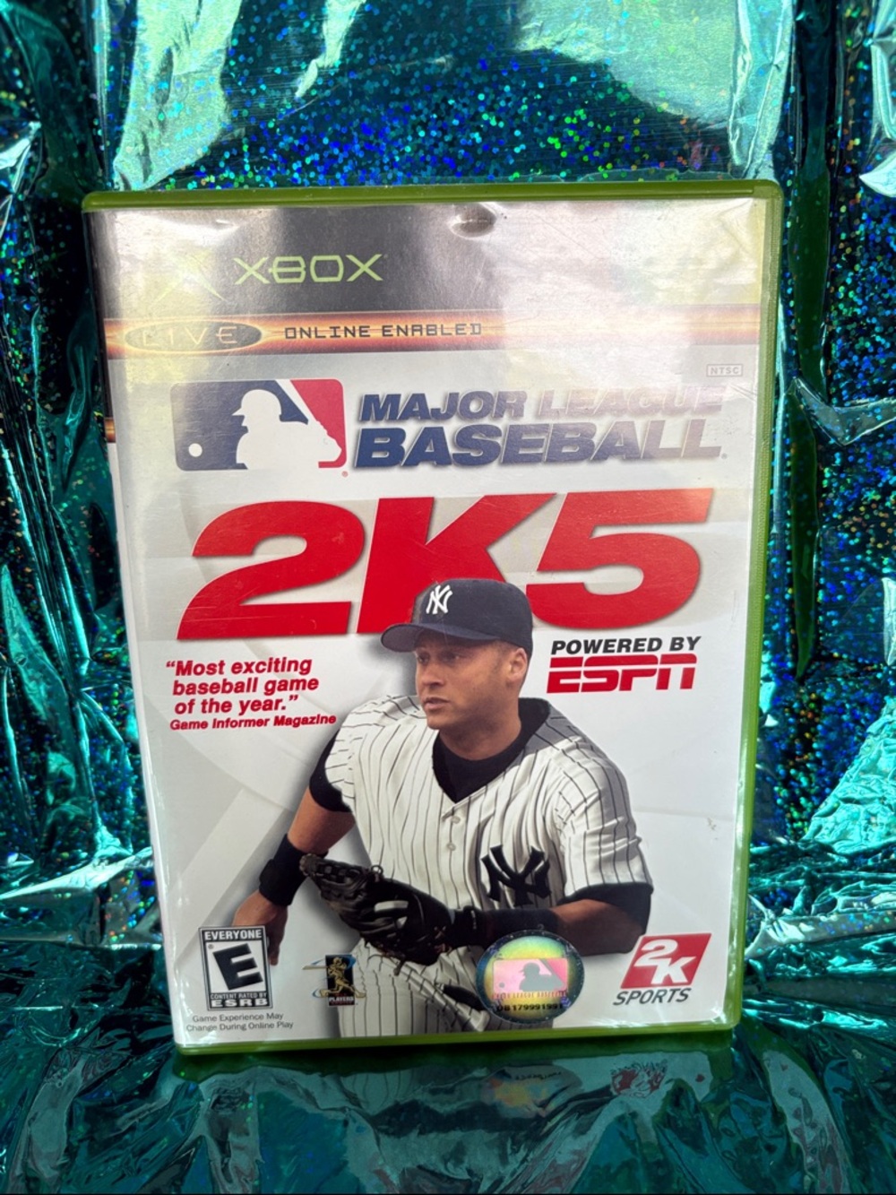Microsoft Xbox Baseball Game Case - White & Red Accents